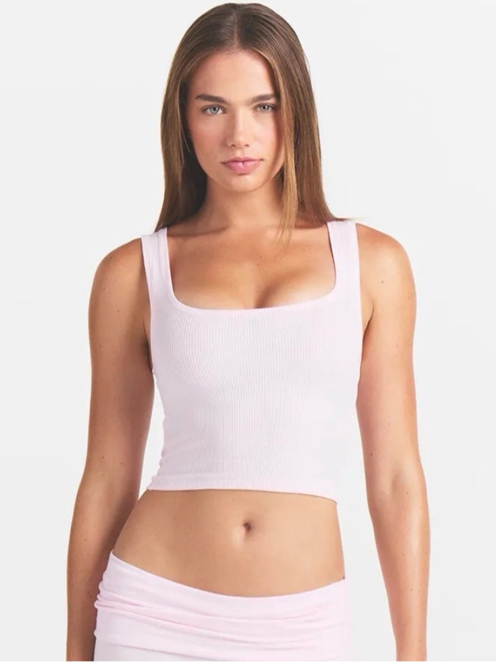 SKIMS Cotton Rib Tank Top | Cherry Blossom / L